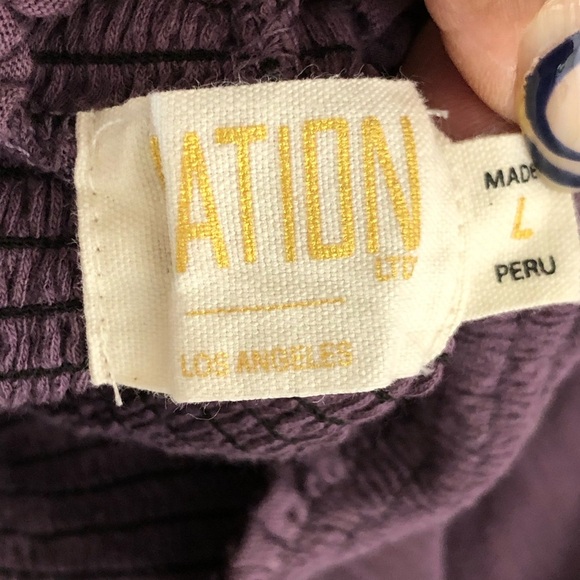 Nation, LTD, purple, smart, puff sleeve top - Picture 5 of 8